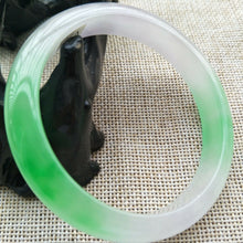 Load image into Gallery viewer, 10% OFF- 57/58/59mm Certified Natural 3 Color Jadeite Emerald A Jade HandCarved Lucky Bracelet Bangle V501