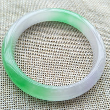 Load image into Gallery viewer, 10% OFF- 57/58/59mm Certified Natural 3 Color Jadeite Emerald A Jade HandCarved Lucky Bracelet Bangle V501