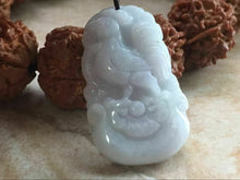 Load image into Gallery viewer, 10% OFF- Certified Natural Jadeite Emerald Jade Tablet Translucent Lucky Rooster Pendant《Grade A》F0616