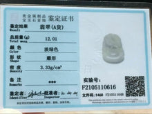 Load image into Gallery viewer, 10% OFF- Certified Natural Jadeite Emerald Jade Tablet Translucent Lucky Rooster Pendant《Grade A》F0616