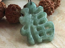Load image into Gallery viewer, 10% OFF- Certified Natural Jadeite Emerald Jade Tablet Translucent Lucky Blessing Pendant《Grade A》X2829