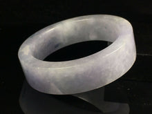 Load image into Gallery viewer, 10% OFF- 56/57/58mm Certified Natural Lavender Jadeite Emerald A*Jade HandCarved Lucky Jade Bangle A090