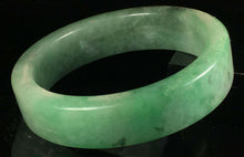 Load image into Gallery viewer, Copy of 10% OFF- 56/57/58mm Certified Natural Lavender Green Jadeite Emerald A*Jade HandCarved Lucky Jade Bangle A149