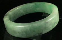 Load image into Gallery viewer, Copy of 10% OFF- 56/57/58mm Certified Natural Lavender Green Jadeite Emerald A*Jade HandCarved Lucky Jade Bangle A149