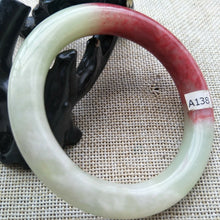 Load image into Gallery viewer, 10% OF- 55/56/57mm Certified Natural Red Emerald A*Jade HandCarved Bracelet Bangle A138