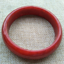Load image into Gallery viewer, 10% OF- 57/58/59mm Certified Natural Red Emerald A*Jade HandCarved Bracelet Bangle K100