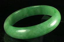 Load image into Gallery viewer, 10% OFF- 56/57/58mm Certified Natural Lavender Green Jadeite Emerald A*Jade HandCarved Lucky Jade Bangle A148