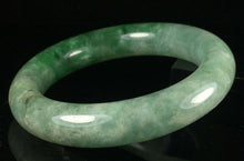 Load image into Gallery viewer, 10% OFF- 56/57/58mm Certified Natural Lavender Green Jadeite Emerald A*Jade HandCarved Lucky Jade Round Bangle A147
