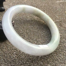Load image into Gallery viewer, 54-56mm Certified Natural Lavender Jadeite Emerald A Jade HandCarved Round Bangle HA1121 with Gift Box