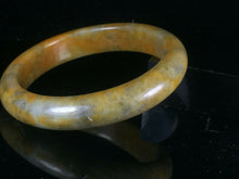 Load image into Gallery viewer, 10% OFF- 56/57/58mm Certified Natural Red Yellow Jadeite Emerald A*Jade HandCarved Lucky Jade Bangle A030