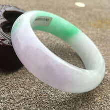 Load image into Gallery viewer, 10% OFF- 56/57/58mm Certified Natural Jadeite Emerald A*Jade HandCarved Bracelet Bangle GX478/x2143