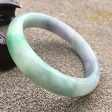 Load image into Gallery viewer, 10% OFF- 57/58/59mm Certified Natural Jadeite Emerald A*Jade HandCarved Bracelet Bangle X605