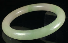 Load image into Gallery viewer, 10% OFF- 55/56/57mm Certified Natural Lavender 3 Color Jadeite Emerald A*Jade HandCarved Lucky Jade Round Bangle A144