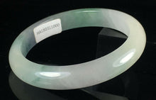 Load image into Gallery viewer, 10% OFF- 58/59/60mm Certified Natural Lavender 3 Color Jadeite Emerald A*Jade HandCarved Lucky Jade Bangle A142