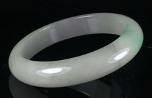 Load image into Gallery viewer, 10% OFF- 57/58/59mm Certified Natural Lavender 3 Color Jadeite Emerald A*Jade HandCarved Lucky Jade Bangle A141