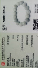 Load image into Gallery viewer, 10% OFF- 55-63mm Certified Natural Lavender Light Green Jadeite Emerald Jade Carved 12mm Beads Stretchy-Bracelet《Grade A》A2949
