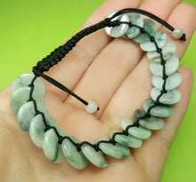 Load image into Gallery viewer, 10% OFF- 54-63mm Certified Natural Light Green Jadeite Emerald A*Jade Hand-Knitting Lucky Coins Adjustable Bracelet《Grade A》A4471