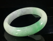 Load image into Gallery viewer, 56/57/58mm Certified Natural Lavender Jadeite Emerald A*Jade HandCarved Lucky Bracelet Bangle GX416