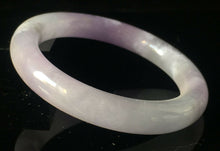 Load image into Gallery viewer, 10% OFF- 57/58/59mm Certified Natural Lavender Jadeite Emerald A*Jade HandCarved Lucky Round Bracelet Bangle GX820