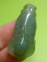 Load image into Gallery viewer, 10% OFF- Certified Natural Oily Green Jadeite Emerald A Jade Handcarved Morning Glory Pendant