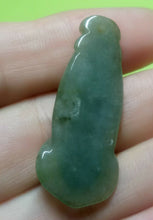 Load image into Gallery viewer, 10% OFF- Certified Natural Oily Green Jadeite Emerald A Jade Handcarved Morning Glory Pendant