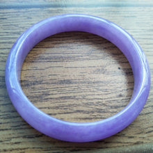 Load image into Gallery viewer, 10% OFF- 61/62/63mm Certified Natural Lavender Purple Jadeite Emerald A*Jade HandCarved Lucky Bracelet Bangle F101
