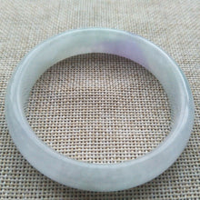 Load image into Gallery viewer, 10% OFF- 56/57/58mm Certified Natural Lavender Purple Jadeite Emerald A*Jade HandCarved Lucky Bracelet Bangle A663