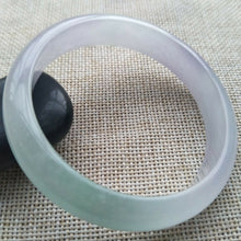Load image into Gallery viewer, 10% OFF- 56/57/58mm Certified Natural Lavender Jadeite Emerald A*Jade HandCarved Lucky Bracelet Bangle S009