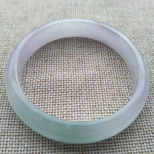 Load image into Gallery viewer, 10% OFF- 56/57/58mm Certified Natural Lavender Jadeite Emerald A*Jade HandCarved Lucky Bracelet Bangle S009