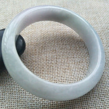 Load image into Gallery viewer, 10% OFF- 56/57/58mm Certified Natural Lavender Jadeite Emerald A*Jade HandCarved Lucky Bracelet Bangle K532