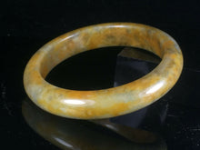 Load image into Gallery viewer, 10% OFF- 56/57/58mm Certified Natural Red Yellow Jadeite Emerald A*Jade HandCarved Lucky Jade Bangle A030