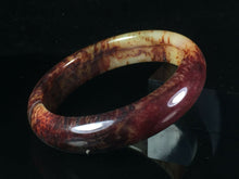 Load image into Gallery viewer, 10% OFF- 56/57/58mm Certified Natural Red Jadeite Emerald A*Jade HandCarved Lucky Jade Bangle A001