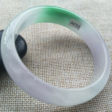 Load image into Gallery viewer, 10% OFF- 57/58/59mm Certified Natural 3 Color Jadeite Emerald A*Jade HandCarved Lucky Bracelet Bangle A650