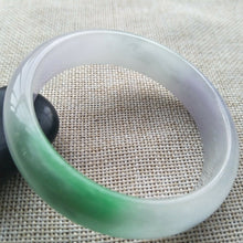Load image into Gallery viewer, 10% OFF- 57/58/59mm Certified Natural 3 Color Jadeite Emerald A*Jade HandCarved Lucky Bracelet Bangle A650