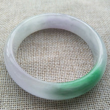 Load image into Gallery viewer, 10% OFF- 57/58/59mm Certified Natural 3 Color Jadeite Emerald A*Jade HandCarved Lucky Bracelet Bangle A650
