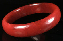 Load image into Gallery viewer, 10% OFF- 57/58/59mm Certified Natural Red Jadeite Emerald A*Jade HandCarved Lucky Jade Round Bangle A151