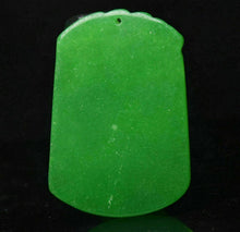 Load image into Gallery viewer, 10% OFF- Certified Natural Icy Green Jadeite Emerald A Jade HandCarved Lucky Tiger Yu Bi Pendant A537