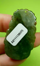 Load image into Gallery viewer, 10% OFF- Certified Natural Oily Green Jadeite Emerald A Jade HandCarved Translucent Lucky Dog YuanBao Pendant《Grade A》A6070