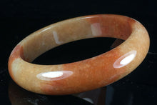 Load image into Gallery viewer, 10% OFF- 61/62/63mm Certified Natural Red Yellow Jadeite Emerald A*Jade HandCarved Lucky Jade Bangle A143