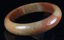 Load image into Gallery viewer, 10% OFF- 61/62/63mm Certified Natural Red Yellow Jadeite Emerald A*Jade HandCarved Lucky Jade Bangle A143
