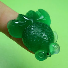 Load image into Gallery viewer, 10% OFF- Certified Natural Icy Green Emerald A Jade HandCarved Lucky Gold Fish Pendant A6167