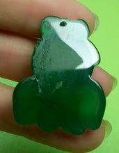 Load image into Gallery viewer, 10% OFF- Certified Natural Icy Green Emerald A Jade HandCarved Lucky Gold Fish Pendant A6167