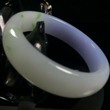 Load image into Gallery viewer, 10% OF- 54/55/56mm Certified Natural Lavender Emerald A*Jade HandCarved Lucky Bracelet Bangle A334