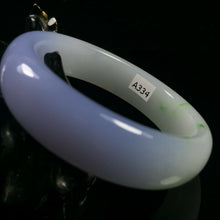 Load image into Gallery viewer, 10% OF- 54/55/56mm Certified Natural Lavender Emerald A*Jade HandCarved Lucky Bracelet Bangle A334