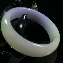 Load image into Gallery viewer, 10% OF- 54/55/56mm Certified Natural Lavender Emerald A*Jade HandCarved Lucky Bracelet Bangle A331