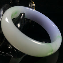 Load image into Gallery viewer, 10% OF- 54/55/56mm Certified Natural Lavender Emerald A*Jade HandCarved Lucky Bracelet Bangle A331