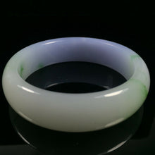 Load image into Gallery viewer, 10% OF- 54/55/56mm Certified Natural Lavender Emerald A*Jade HandCarved Lucky Bracelet Bangle A331