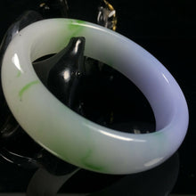 Load image into Gallery viewer, 10% OF- 54/55/56mm Certified Natural Lavender Emerald A*Jade HandCarved Lucky Bracelet Bangle A331