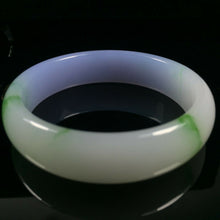 Load image into Gallery viewer, 10% OF- 57/58/59mm Certified Natural Lavender Emerald A*Jade HandCarved Lucky Bracelet Bangle A333