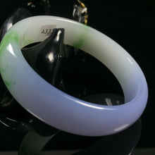 Load image into Gallery viewer, 10% OF- 57/58/59mm Certified Natural Lavender Emerald A*Jade HandCarved Lucky Bracelet Bangle A333